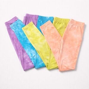 Colorful Tie-Dye Leggings - 6-7Y